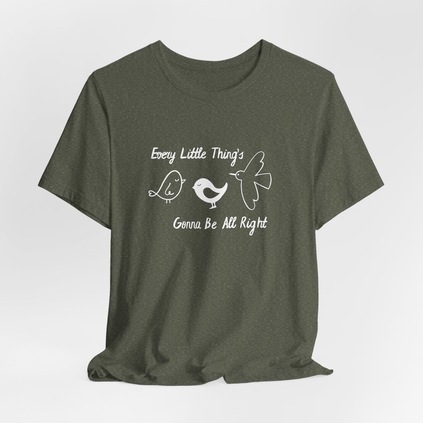 "Every Little Thing's Gonna Be All Right" Unisex Tee benefiting the Feffer Family, Inspirational T-Shirt, Gift for Her, Casual Apparel, Positive Vibes Tee