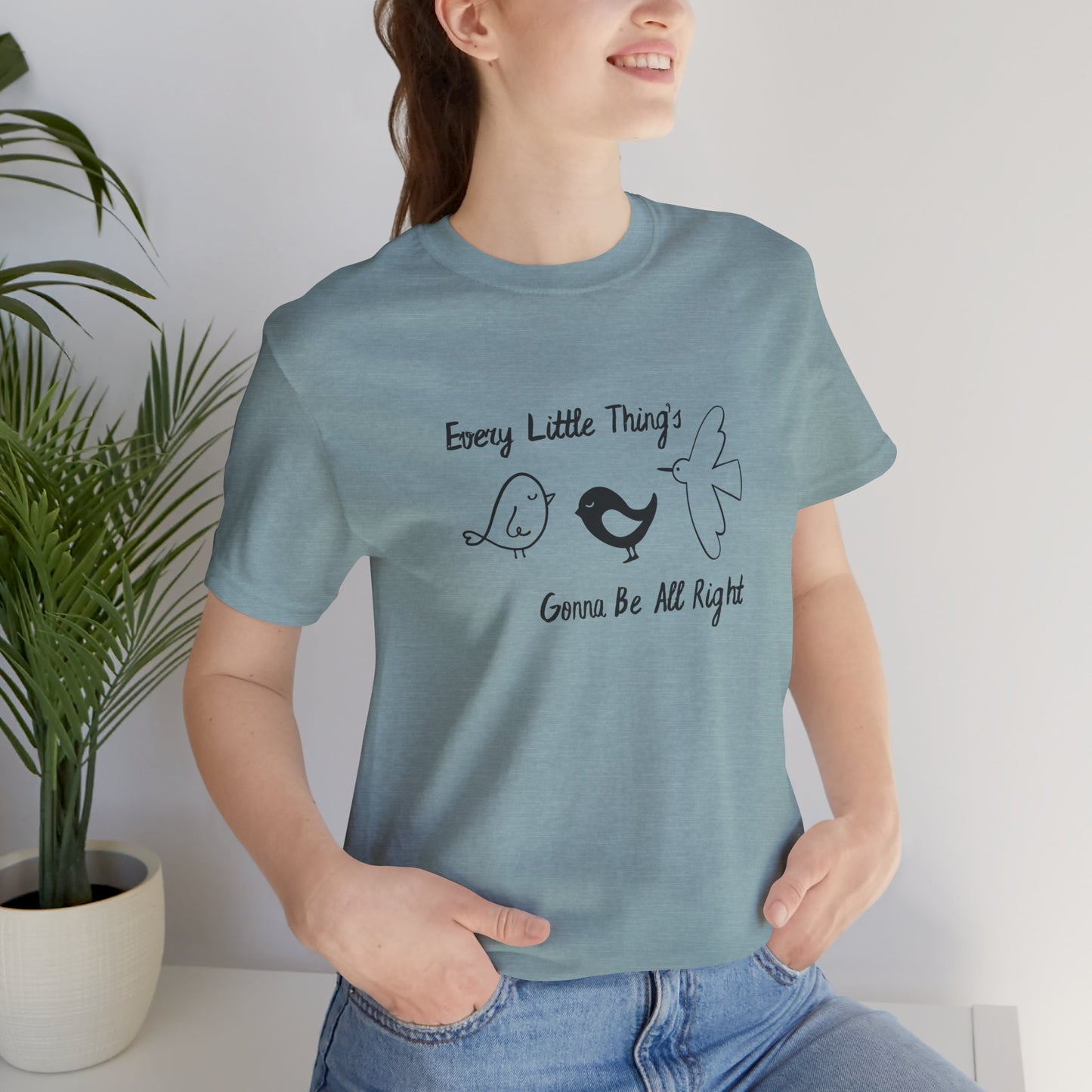Every Little Thing's Gonna Be All Right Unisex Tee benefiting the Feffer Family, Inspirational T-Shirt, Gift for Her, Casual Apparel, Positive Vibes Tee