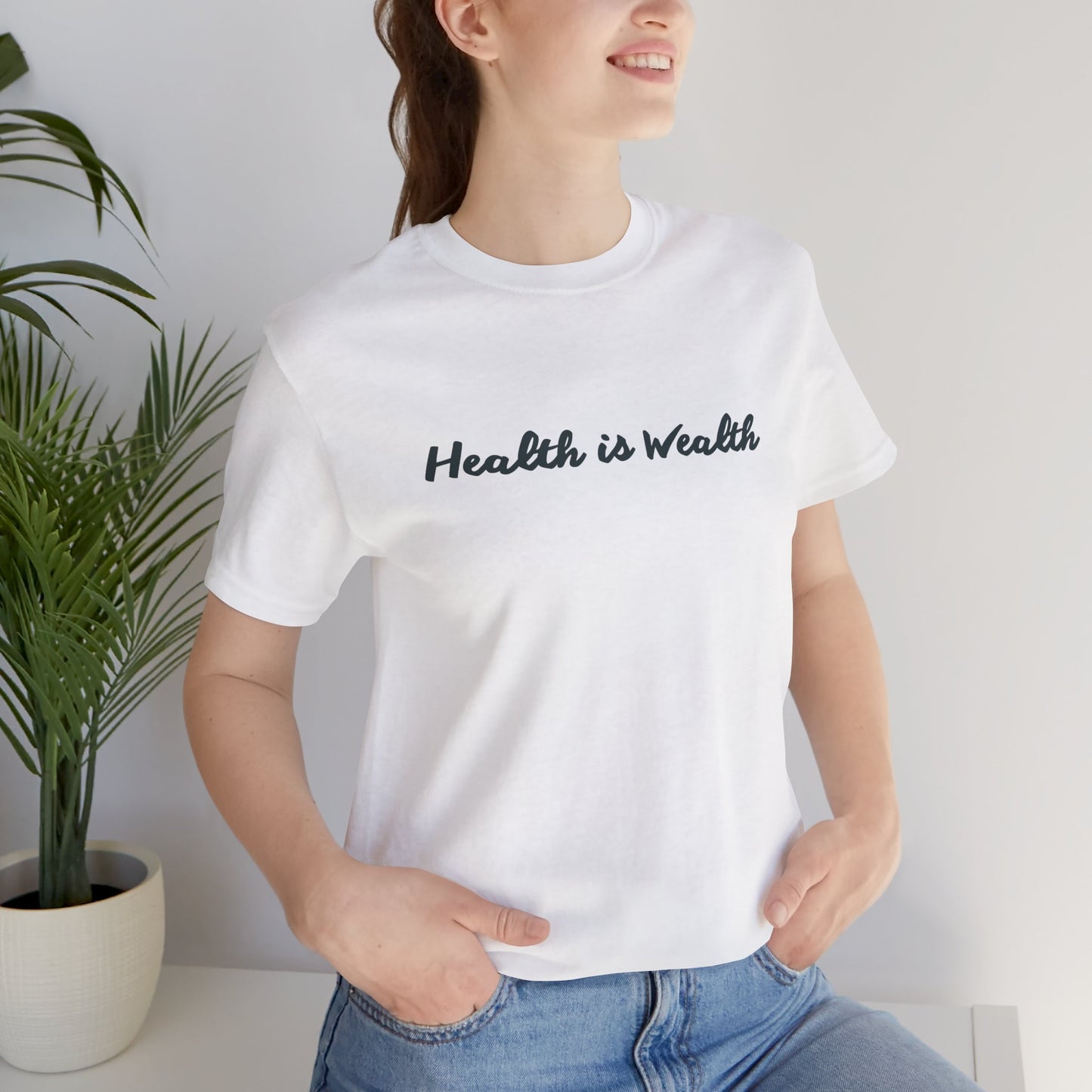 "Health is Wealth" Unisex Tee - Conscious Clothing, benefiting Global Lyme Alliance
