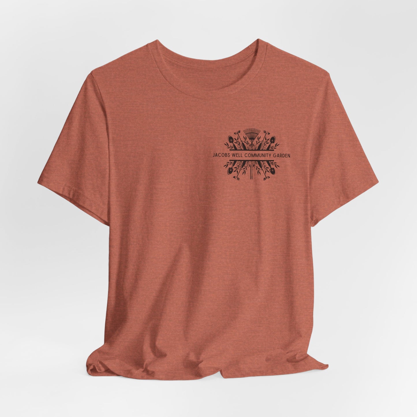Garden T-Shirt: "Jacobs Well Community Garden" benefiting the Crisis Bread Basket