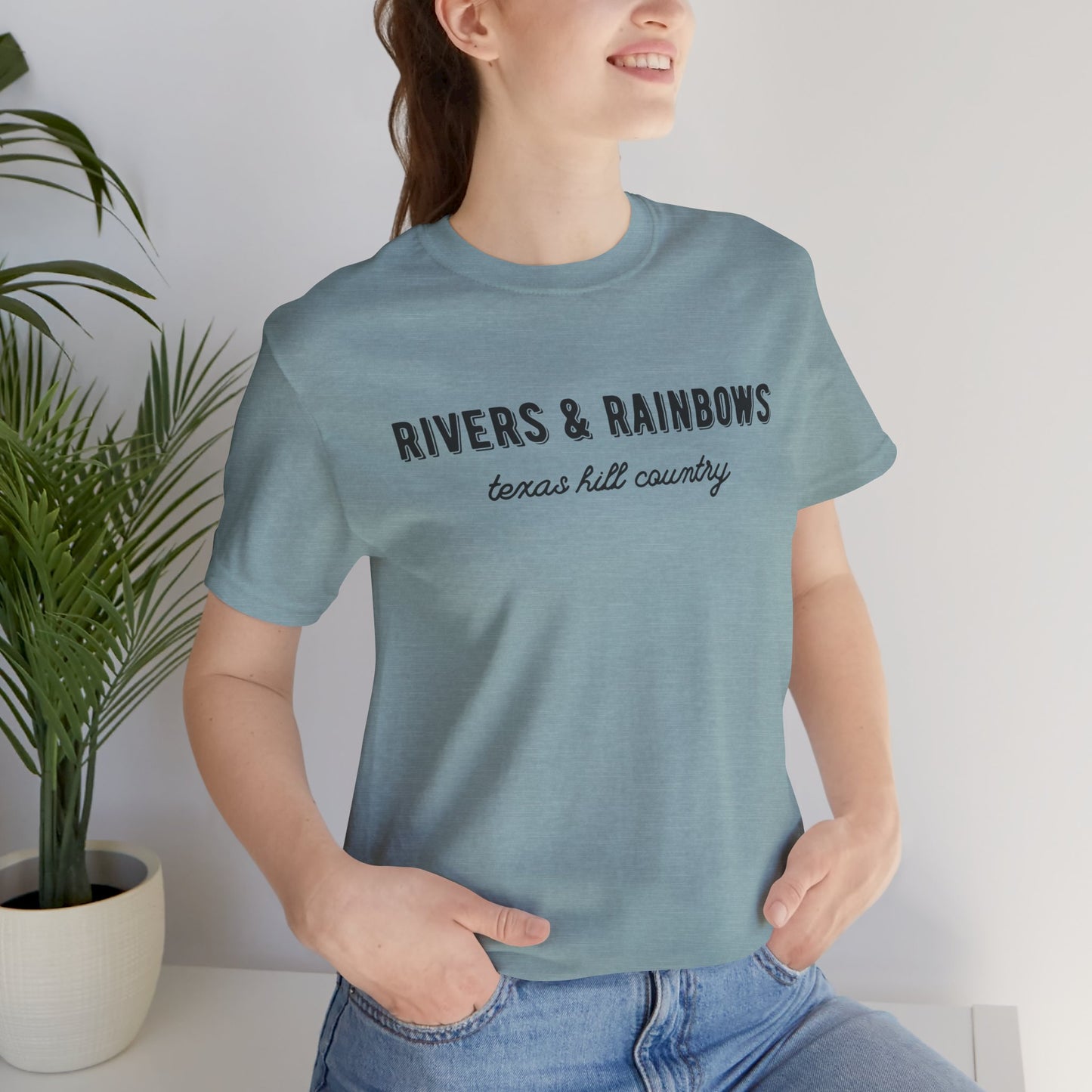 Texas Hill Country T-Shirt: "Rivers & Rainbows" - All Proceeds Support Texas Flood Victims Hammond Family