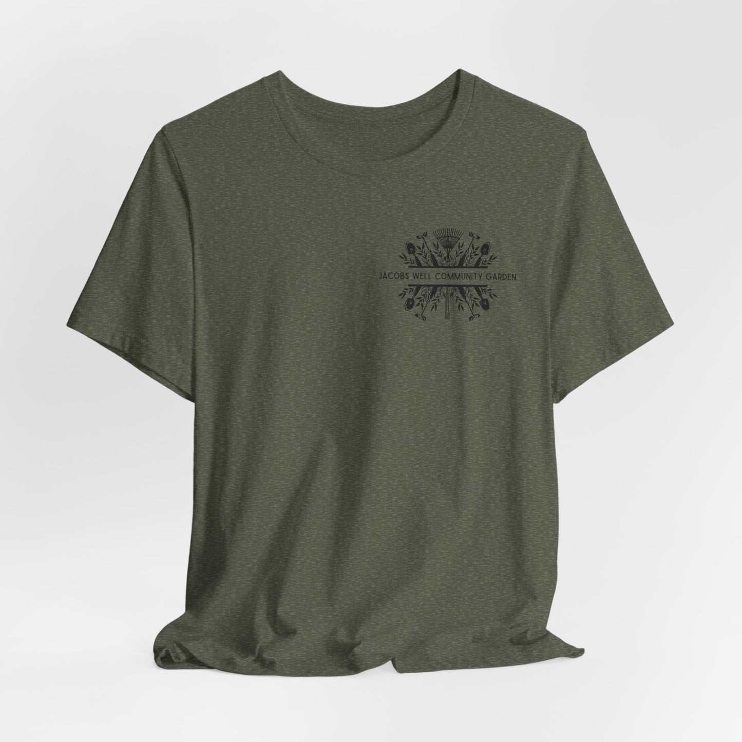 Garden T-Shirt: "Jacobs Well Community Garden" benefiting the Crisis Bread Basket