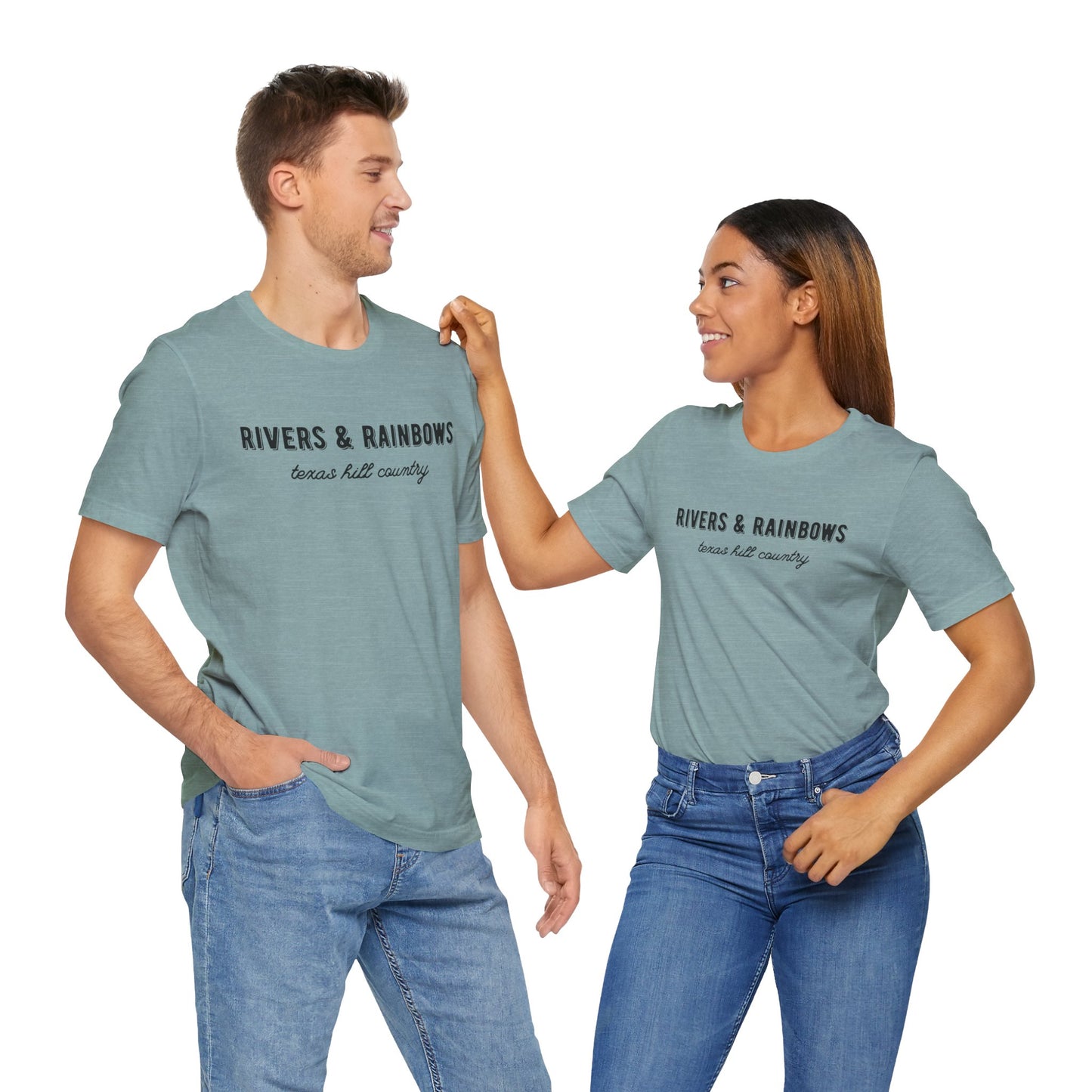Texas Hill Country T-Shirt: "Rivers & Rainbows" - All Proceeds Support Texas Flood Victims Hammond Family