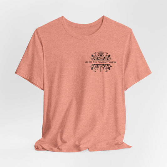 Garden T-Shirt: "Jacobs Well Community Garden" benefiting the Crisis Bread Basket